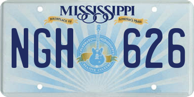 MS license plate NGH626