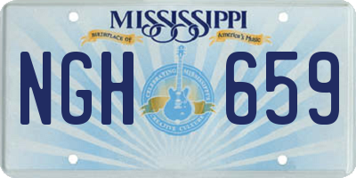 MS license plate NGH659