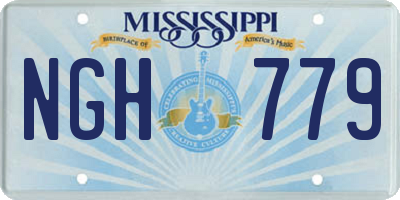 MS license plate NGH779