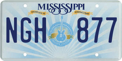 MS license plate NGH877
