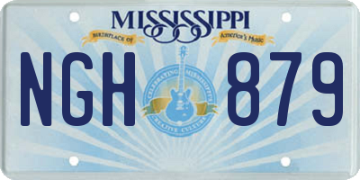 MS license plate NGH879