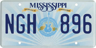 MS license plate NGH896