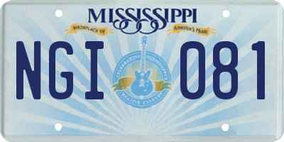 MS license plate NGI081
