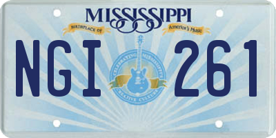 MS license plate NGI261