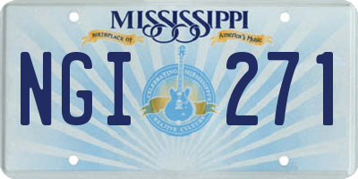 MS license plate NGI271