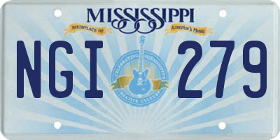 MS license plate NGI279