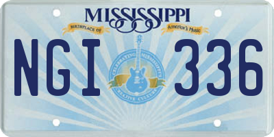 MS license plate NGI336