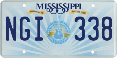 MS license plate NGI338