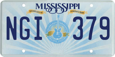 MS license plate NGI379
