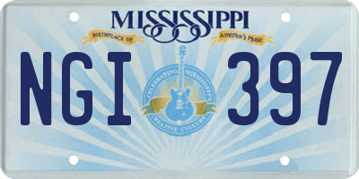 MS license plate NGI397