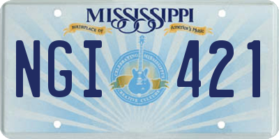 MS license plate NGI421