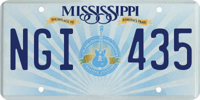 MS license plate NGI435