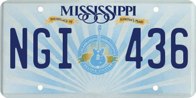 MS license plate NGI436