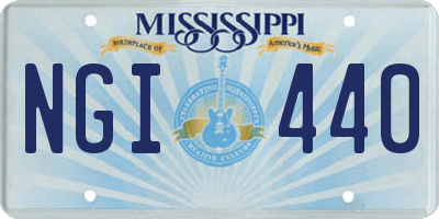 MS license plate NGI440