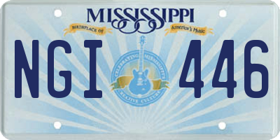 MS license plate NGI446