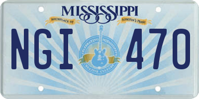 MS license plate NGI470