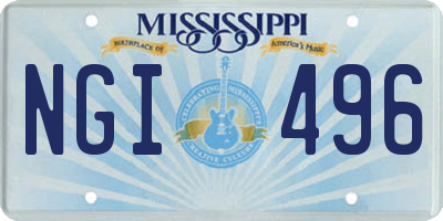 MS license plate NGI496