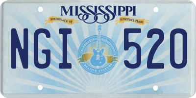 MS license plate NGI520