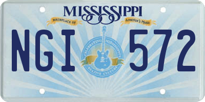 MS license plate NGI572