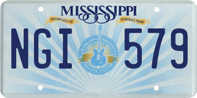 MS license plate NGI579