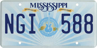 MS license plate NGI588