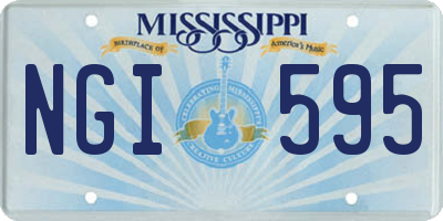 MS license plate NGI595