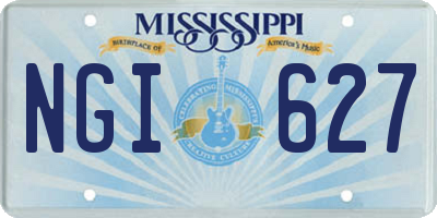 MS license plate NGI627
