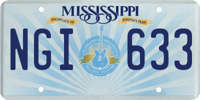 MS license plate NGI633
