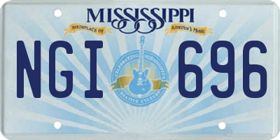 MS license plate NGI696