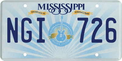 MS license plate NGI726