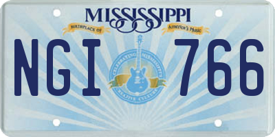 MS license plate NGI766