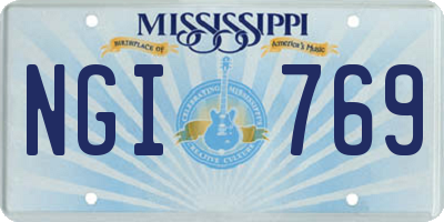 MS license plate NGI769