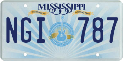MS license plate NGI787