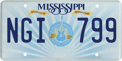 MS license plate NGI799