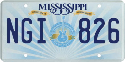 MS license plate NGI826