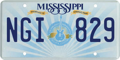 MS license plate NGI829