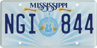 MS license plate NGI844