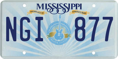 MS license plate NGI877