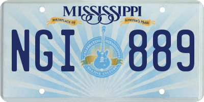 MS license plate NGI889