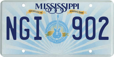 MS license plate NGI902