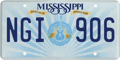 MS license plate NGI906