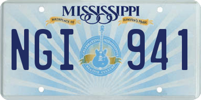 MS license plate NGI941