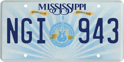 MS license plate NGI943