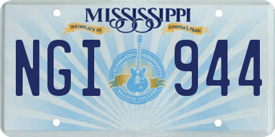 MS license plate NGI944