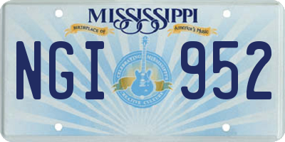 MS license plate NGI952