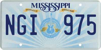 MS license plate NGI975