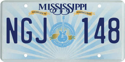 MS license plate NGJ148