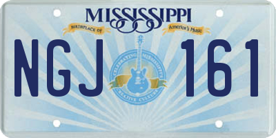 MS license plate NGJ161