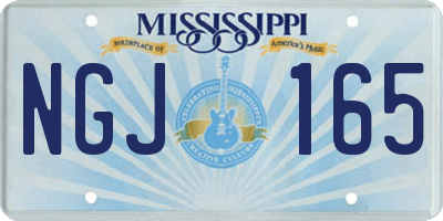 MS license plate NGJ165