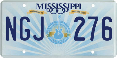 MS license plate NGJ276